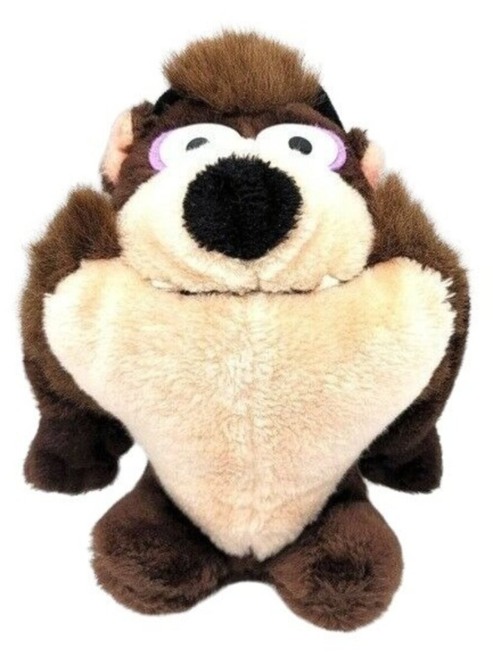 Warner Bros Tasmanian Devil Plush Brown 9" Cartoon Taz 1971 Mighty Star Vintage
